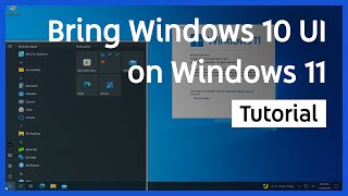 Bring Windows 10 UI on Windows 11 [upl. by Dabney723]