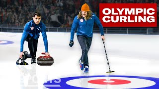 Can an Average Guy Beat the US Olympic Curling Team  Above Average Joe  GQ Sports [upl. by Nodarse]