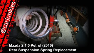 Mazda 2 15 Petrol 2010  Rear Suspension Spring Replacement [upl. by Carlotta162]