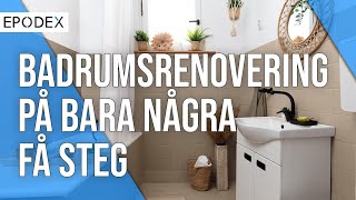 Badrumsrenovering  förvandla gammalt till nytt med EPODEX [upl. by Stalk]