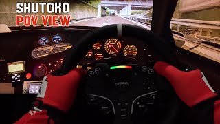 1200 HP Mazda RX7  POV View Shutoko Highway  ACC Sim Racing Setup [upl. by Brooke]