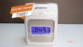 uPunch Time Clock  How to Set HN Series Daylight Saving Time [upl. by Anaibib]