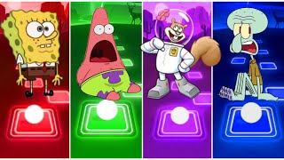 Squidward Soccer vs Spongebob vs Patrick vs Mr Crab 🎶 Who Will Win [upl. by Noled]