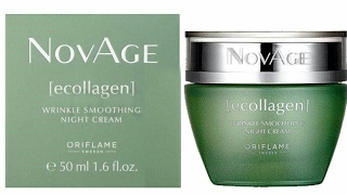 oriflame NovAge Ecollagen Wrinkle Smoothing Night Cream review [upl. by Onin]