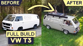 Camper Van Conversion of a old VW T3  DIY  Full Build Time Lapse [upl. by Myrtice]