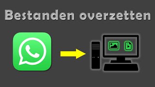 Afbeeldingen en Videos uit WhatsApp opslaan op de Computer [upl. by Ardella]