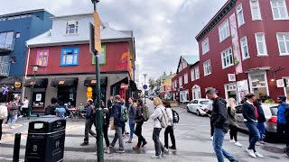 WALKING THE STREETS OF REYKJAVIK ICELAND 4K [upl. by Koziara]