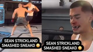 Sneako Insults Fighters Sean Strickland Beats Breaks Off Him [upl. by Alcine864]