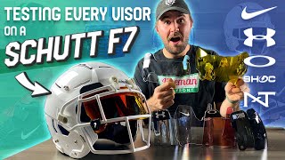 What Visors Fit a Schutt F7 VTD Visor Installation and Fit Test [upl. by Mauri]