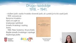 Hrvatski jezik 8 razred Povijest hrvatskog jezika u 20 stoljeću [upl. by Otilegna]