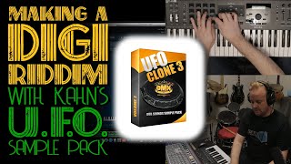 Making A DIGI RIDDIM With DM Kahns UFO Sample Pack  Synare 3 Classic Analog Reggae Drum Synth [upl. by Georgi]