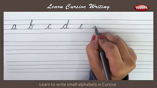 Cursive Writing  Writing Small Alphabets in Cursive  Alphabets in Cursive Letters [upl. by Licastro]