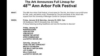 Folk Fest lineup [upl. by Aridni]