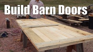 Building Barn Doors for the Timber Frame [upl. by Aisan]