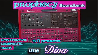 UHe DIVA Presets for Synthwave Retro  Cinematic  Dark  Classic Prophet Inspired Sounds [upl. by Moishe]