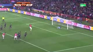 Paraguay vs España  Penal Oscar quotTacuaraquot Cardozo [upl. by Jelene]