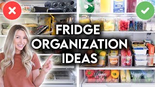 PINTEREST FRIDGE ORGANIZATION IDEAS  ORGANIZE WITH ME [upl. by Werda]