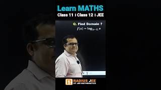 Domain of logarithmic function । Class 11 12 JEE Maths। S163 maths jee short youtubeshorts [upl. by Enasus16]