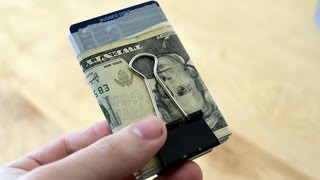 BEST Way Use a Binder Clip as a Wallet for Cards AND Cash [upl. by Falito]