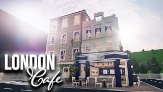 Bloxburg Speedbuild London Café with Apartment  Part 1 of 2 [upl. by Garihc]