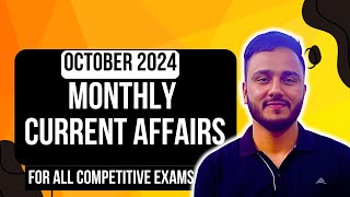 Current Affairs October 2024 For JKSSB Constable Junior Assistant SI SSC IBPS [upl. by Annahoj]