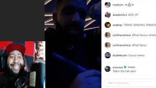 DJ Akademiks talks to Drake on Instagram live and passes out 10 minutes later on stream [upl. by Garber]