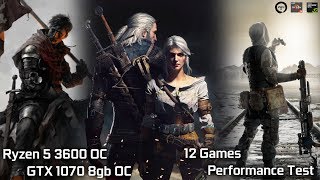 GTX 1070 Ryzen 5 3600 Test In 21 Games in 2021 All Settings Tested [upl. by Eelyac]