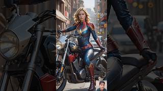 Caption Marvel ride a bike 🚲 shorts captionmarvel marvel [upl. by Godart]