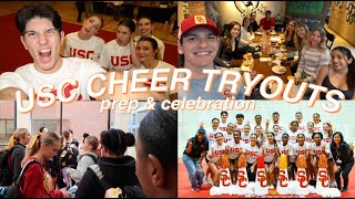 USC CHEER TRYOUTS  usc spirit senior year  VLOG [upl. by Brnaba]