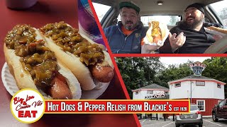 The SECRET to the BEST Hot Dogs in Connecticut Blackies in Cheshire CT [upl. by Etnovad]