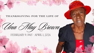 Thanksgiving For The Life Of Una May Brown 86e Waltham Park Road JEC Auditorium [upl. by Winter675]