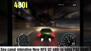 NFS U2 480i vs 480p PS2 HDMI progressive scan GSM OPL [upl. by Naiva]