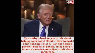 Tyrus interviewed Trump you paid employees mortgages medical bills Why hard to talk about [upl. by Lorenzo253]