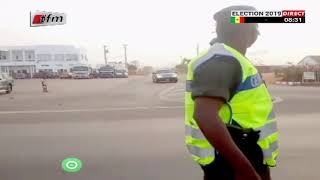 Le cortege du Président Macky SALL pour rejoindre son bureau de vote à Fatick [upl. by Frodin]