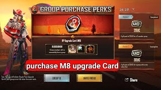 Group purchase perks how to purchase M8 Royal pass in Group purchase perks event uc [upl. by Poree]