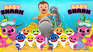 Baby Shark Song and Dance  Baby Shark doo doo doo Song  Baby Shark Remix Song nurseryrhymes [upl. by Nahsaj808]