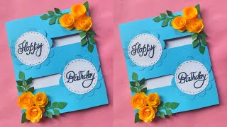 Handmade Beautiful Card For Birthday Greeting Card Easy And Beautiful  Birthday Card [upl. by Annasus]