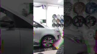 Rep ALPHARD 18x75  5x1143  45 On KIJANG INNOVA thewheelsgallerychannel3250 [upl. by Saimerej]