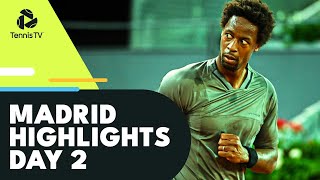 Murray Battles Thiem Monfils Returns Sinner amp Paul Clash  Madrid 2022 Day 2 Highlights [upl. by Kristina375]