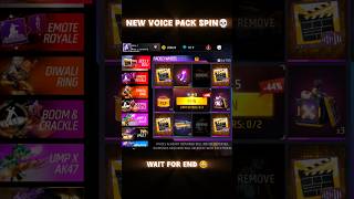 New voice pack 💀  how to get free voice pack in freefire 😱  voice pack in just one spin🤯 [upl. by Elephus955]