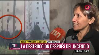 Incendio en Sarandí Rescató a su mujer de las llamas [upl. by Adria611]