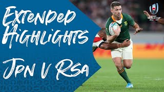 Extended Highlights Japan 326 South Africa  Rugby World Cup 2019 [upl. by Aymahs]