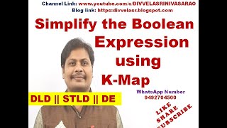 Karnaugh Map KMap  Simplify the Boolean Function using Karnaugh Map  Four Variable KMap [upl. by Dnaltruoc]