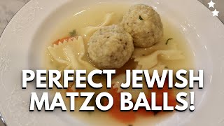 PERFECT TRADITIONAL MATZO BALL SOUP RECIPE [upl. by Nolyarb183]