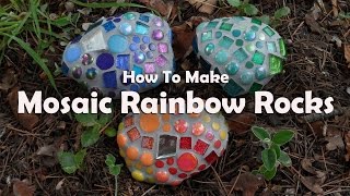 How To Make Mosaic Garden Rocks Mosaic Tutorials [upl. by Blackstock]