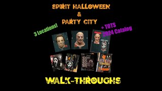 Spirit Halloween amp Party City Walkthroughs 2024 amp TOTS 2024 new catalog [upl. by Akiaki]