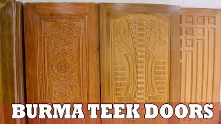 Latest Teak Wood Main Door Designs for Home  Burma Teak Door [upl. by Arocal]