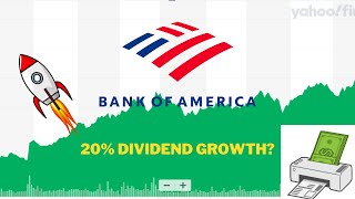 20 DIVIDEND GROWTH with BANK OF AMERICA  BAC Stock Analysis [upl. by Stets]