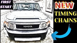 Toyota 40 V6 Timing Chain Replacement First Start  P0016 Fix  1GRFE Timing Chain [upl. by Ofelia]