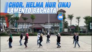 Lamento Bachata  Line Dance  Demo  Chor Helma Nur INA [upl. by Engud94]